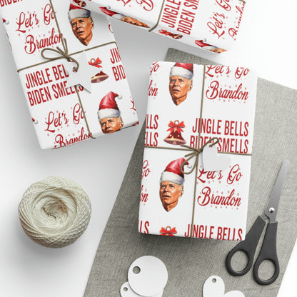 Very Confused Biden Christmas Wrapping Paper Happy Easter - Christmas Song Biden Smells Gift Wrap