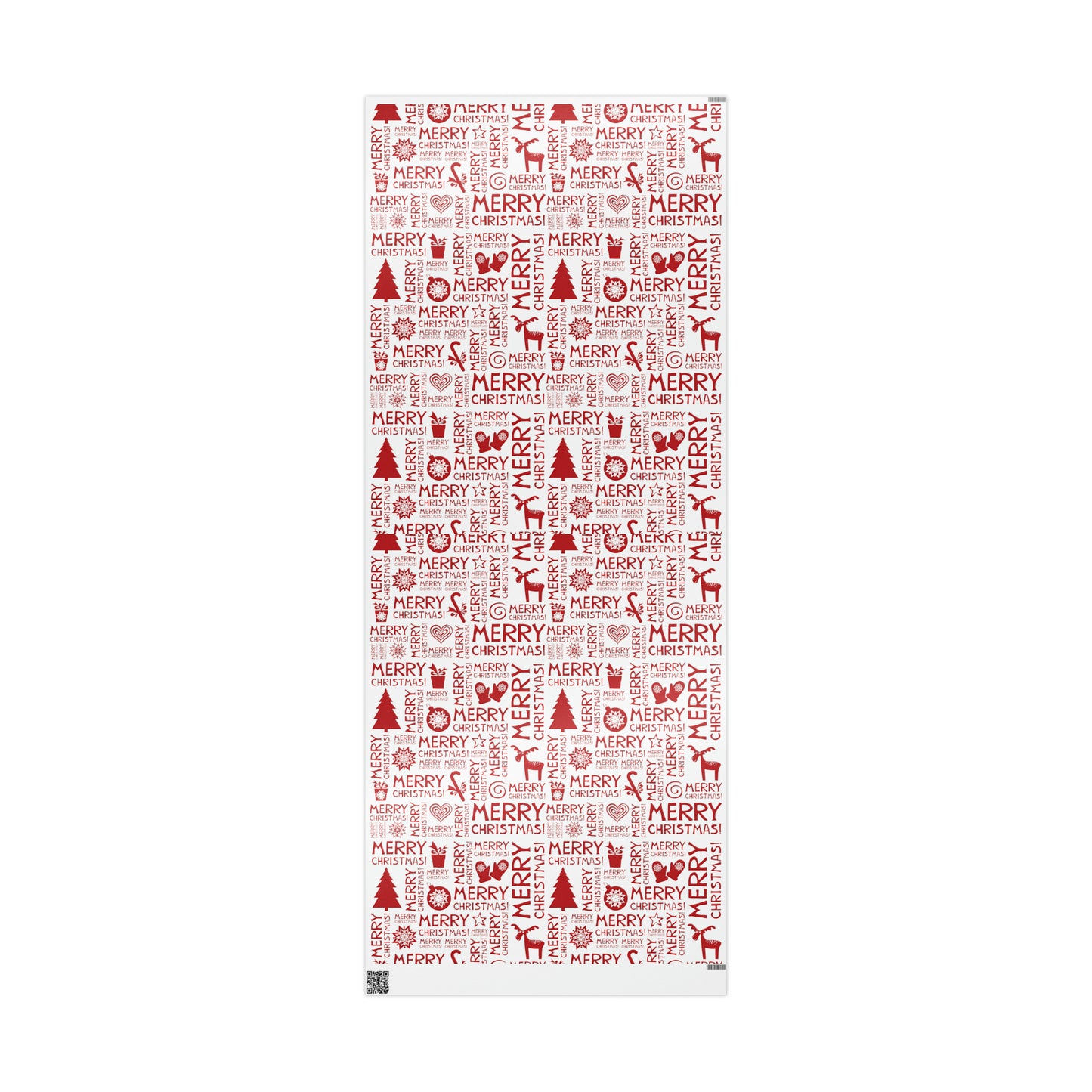Cute Holiday Christmas Gift Wrap - Red and White Christmas Wrapping Paper