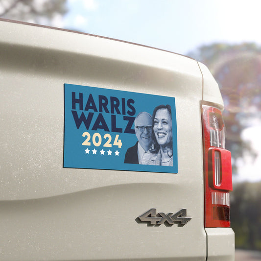 Harris Walz 2024, Kamala Harris Magnet, Durable Vinyl Weatherproof Magnet, Kamala Bumper Magnet, Kamala 2024 Car Magnet