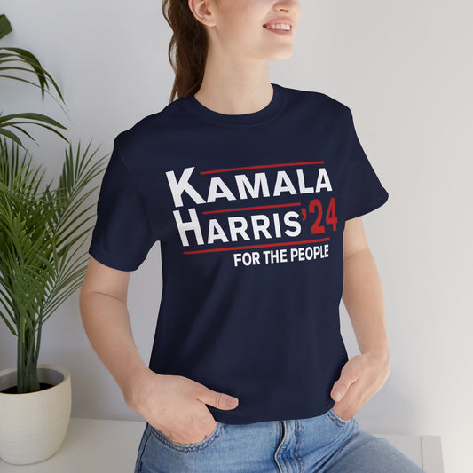 Kamala Harris Shirt, For the People, Kamala 2024 Shirt, Bella Canvas 3001 Unisex T-Shirt Vote Kamala President, Biden Drops, Kamala Campaign