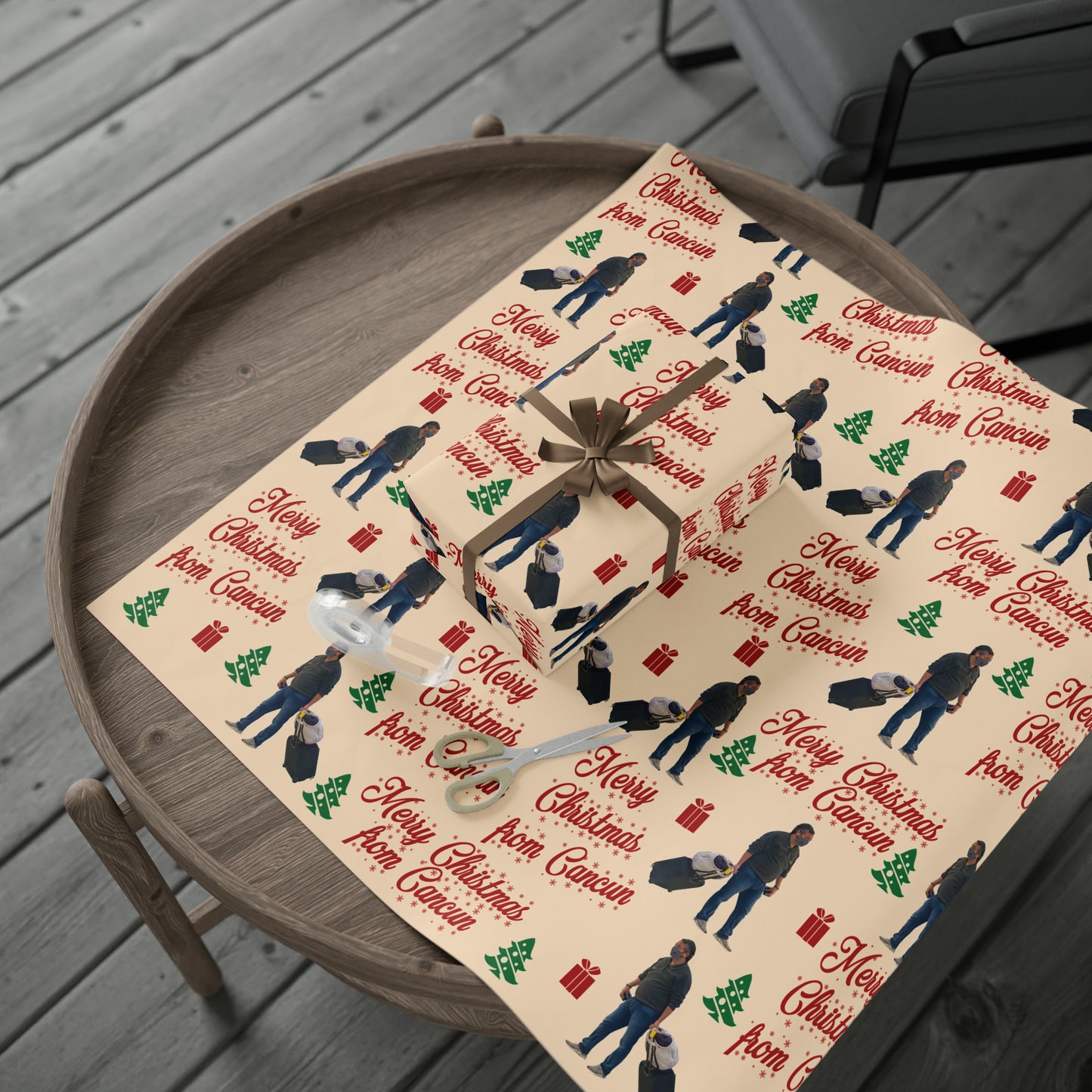 Funny Ted Cruz Christmas Wrapping Paper for Gifts - Cancun Cruz Gift - Ted Cruz Meme