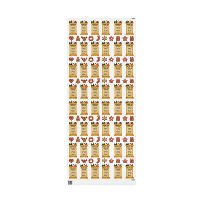 Great Funny Trump Wrapping Paper for Gifts - Pro Trump Naughty List Gingerbread Christmas Gift Wrap
