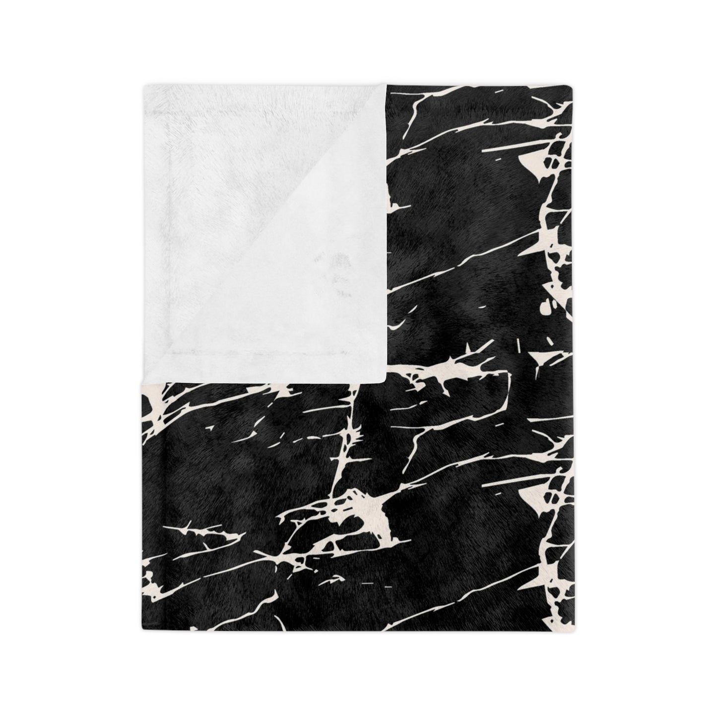 Marvelous Marble Theme Throw Sofa Bed Blanket Black White Marble - Soft Thick Velveteen Minky Throw Blanket