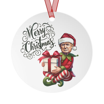 The Great Trump Elf Christmas Ornament Elf Trump Ornament Lightweight Shaterproof Metal Ornament