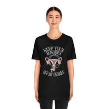Load image into Gallery viewer, Keep Your Rosaries Off My Ovaries - Abortion Shirt Roe v Wade Abortion Reproductive Rights Feminist RBG Uterus Vote Blue Bella Canvas Unisex
