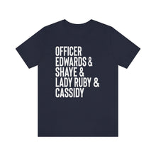 Load image into Gallery viewer, Courageous Heroic Women Officer Caroline Edwards, Shaye, Lady Ruby &amp; Cassidy Hutchinson Shirt Bella Canvas Unisex Jan 6 Heroes
