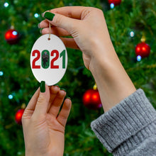 Load image into Gallery viewer, Bernie Sanders 2021 Christmas Ornaments - Bernie Mittens Ornament - Bernie 2021 Meme Ornament - Bernie Christmas 2021 Ornament Ceramic
