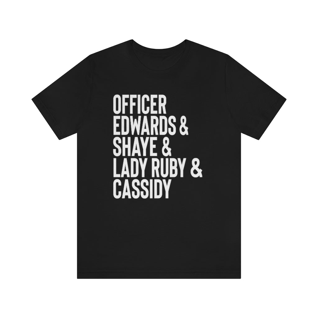 Courageous Heroic Women Officer Caroline Edwards, Shaye, Lady Ruby & Cassidy Hutchinson Shirt Bella Canvas Unisex Jan 6 Heroes