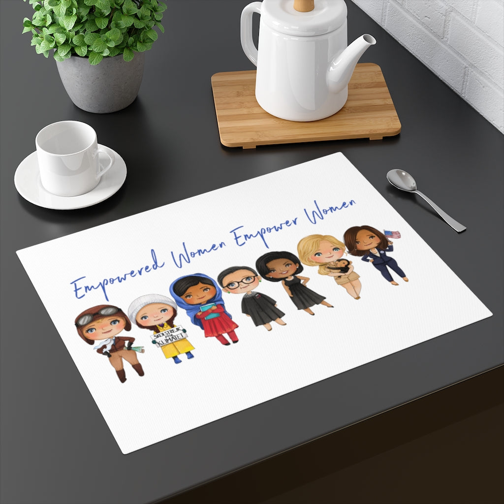 Empowered Women Empower Women - Influential Inspirational Female Leaders - Feminism Gift Placemat Kamala Harris RBG Kid's Table Placemat