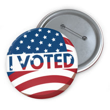 Load image into Gallery viewer, I Voted Pins - I Voted Pin American Flag Pin - Vote Voted Biden Harris Trump Pins - Vote Pins Vote Election 2020 Voted Custom Pin Buttons
