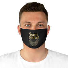 Load image into Gallery viewer, RUTH Sent Me Fabric Face Mask with Adjustable Beads - Notorious RBG Ruth Bader Ginsburg Sends you to VOTE Mask - Dissent Collar Mask
