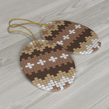 Load image into Gallery viewer, Bernie Sanders Mitten Ornament - Bernie Mittens Pattern Christmas Ornament - Bernie Ornament Double Sided Ceramic Funny Bernie 2021 Gift
