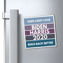 Load image into Gallery viewer, Biden Harris 2020 Magnets - Easy Use Joe Biden Kamala Momala Mamala Harris Election Campaign Magnets - VOTE! Climate Change is REAL
