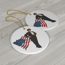 Load image into Gallery viewer, Super Stacey Abrams Georgia 2021 Christmas Ceramic Ornaments - Hero of Georgia Stacey Abrams - Thank you Stacey Abrams Thank you Georgia
