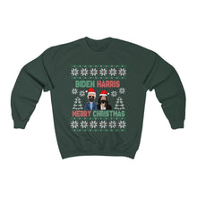 Load image into Gallery viewer, Biden Harris Christmas Sweater - President Biden Madam VP Kamala Harris Ugly Christmas Sweater - Unisex Heavy Blend Crewneck Sweatshirt
