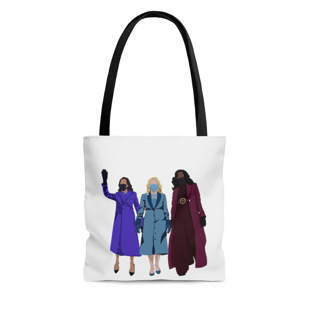 Kamala Harris Tote Bag - Dr Jill Biden Tote - Michelle Obama Tote - Female Inspiration Tote Bag Gift AOP Tote Bag Inauguration Outfits