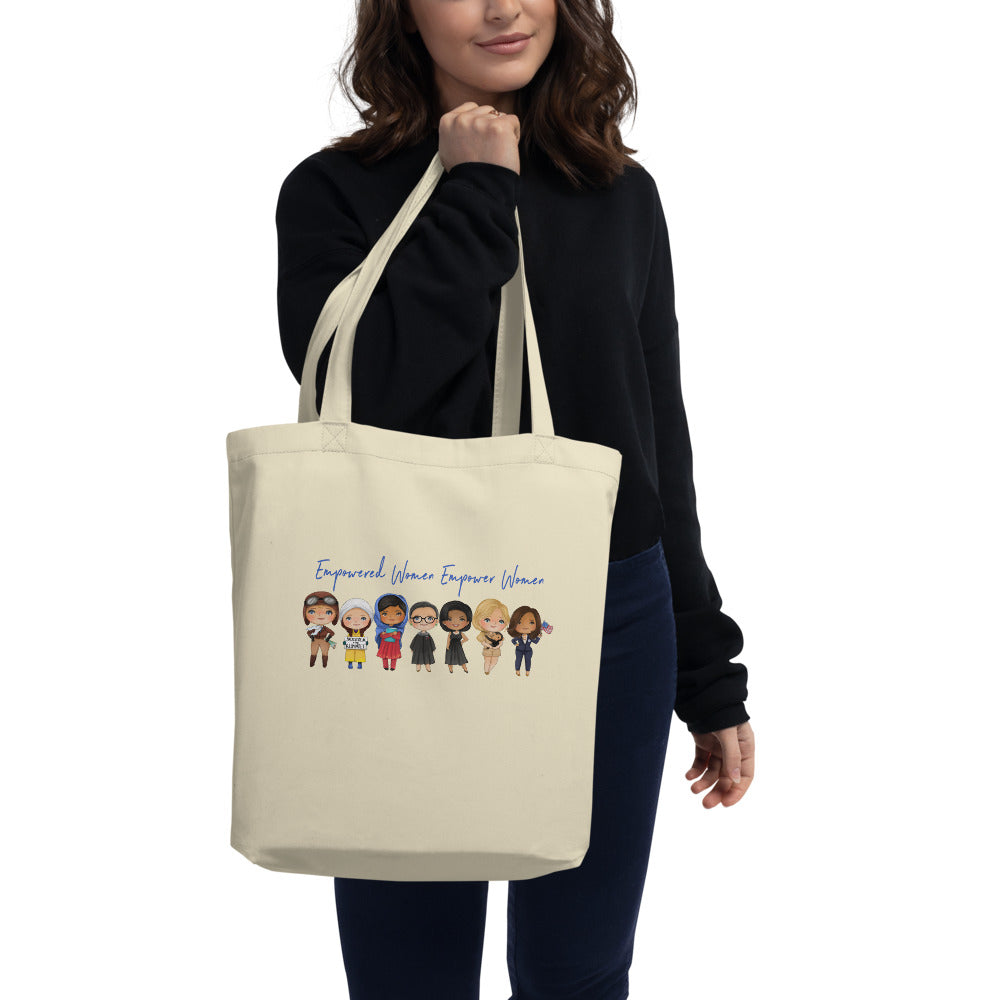 Empowered Women Empower Women Tote Bag - Kamala Harris First Woman Tote Bag - Strong Female Leaders Feminist March Gift Rights Eco Tote Bag