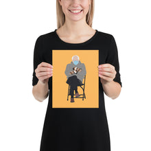 Load image into Gallery viewer, Bernie Poster - Bernie Cool Mood Poster - Bernie Mittens Poster - Bernie Sitting Chair Meme Poster - Minimalistic Poster of Bernie Sanders
