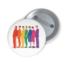 Load image into Gallery viewer, BTS Rainbow Pin - BTS Pin Minimal Art - BtS Pin Button - Army Namjoon Jin Yoongi Hobi Jimin Taehyung Jungkook Pin Souvenir Collection
