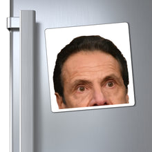 Load image into Gallery viewer, Funny Cuomo Face Peeking Magnets NY Governor Andrew Cuomo Face Looking at You Wear a Mask NY Tough Magnet - Cuomolicious
