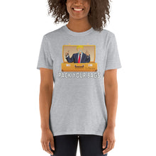 Load image into Gallery viewer, Impeached Donald Trump Pack Your Bags To Russia Tshirt - President Biden will Handle this - Lets go Momala Harris - Biden Won Unisex T-Shirt
