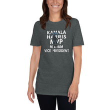 Load image into Gallery viewer, Kamala Harris MVP Madam Vice President Shirt - MVP Harris Tshirt - MVPHarris Shirt - First Female VP - Vice Momala Harris - Unisex T-Shirt
