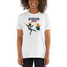Load image into Gallery viewer, BYEDON 2020 Tshirt - President Elect Joe Biden Kicking Donald Toddler Trump - Biden Mask Funny Biden T-Shirt Anti Trump Shirt - Trump Lost
