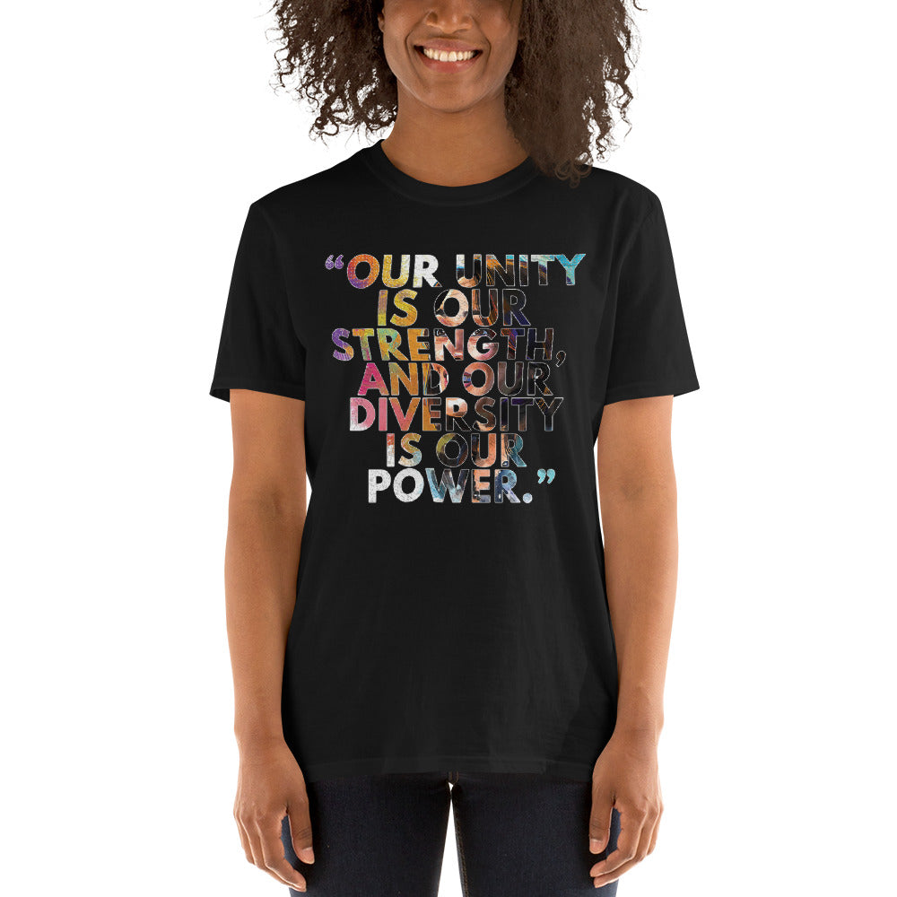 Kamala Harris Quote Tshirt - Our Diversity is our Strength and Our Diversity is our Power - Vote Biden Harris - Go Momala Unisex T-Shirt