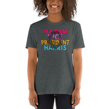 Load image into Gallery viewer, Kamala Harris MVP Madam Vice President Shirt - MVP Harris Tshirt - MVPHarris Shirt - First Female VP - Vice Momala Harris - Unisex T-Shirt
