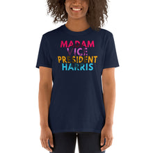 Load image into Gallery viewer, Kamala Harris MVP Madam Vice President Shirt - MVP Harris Tshirt - MVPHarris Shirt - First Female VP - Vice Momala Harris - Unisex T-Shirt
