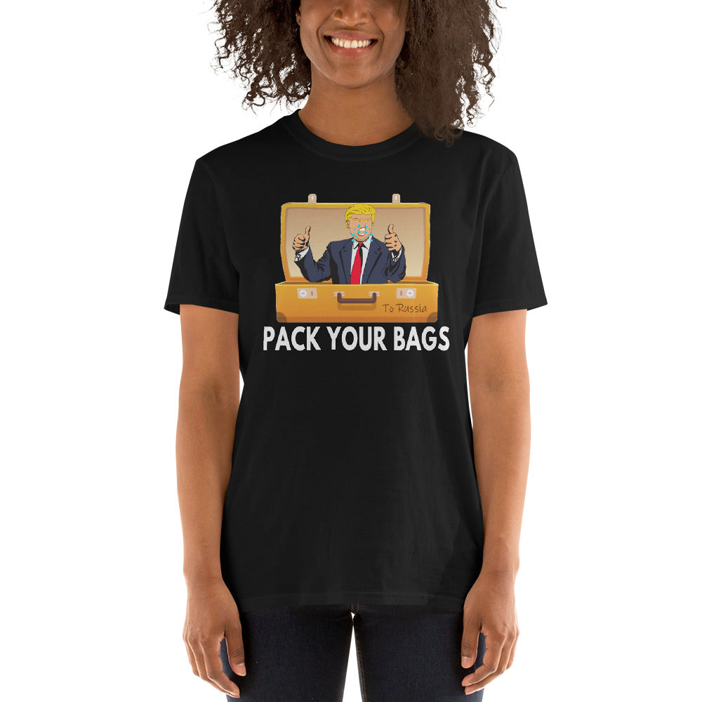 Impeached Donald Trump Pack Your Bags To Russia Tshirt - President Biden will Handle this - Lets go Momala Harris - Biden Won Unisex T-Shirt