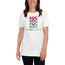 Load image into Gallery viewer, AOC 2024 - Alexandria Ocasio-Cortez - AOC Tshirt - Women Get Stuff Done - Change Hope Courage AOC - The SquaD Unisex T-Shirt
