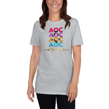 Load image into Gallery viewer, AOC 2024 - Alexandria Ocasio-Cortez - AOC Tshirt - Women Get Stuff Done - Change Hope Courage AOC - The SquaD Unisex T-Shirt

