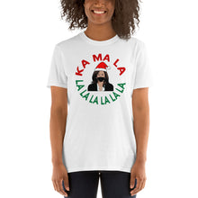 Load image into Gallery viewer, Kamala Harris Christmas Shirt - Ka Ma La La La La La La La Kamala Mask Santa Hat T-Shirt - Kamala I&#39;m Speaking Unisex T-Shirt
