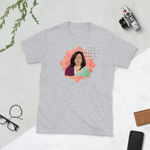 Load image into Gallery viewer, Vice President Kamala Aunty Shirt - Lotus Kamala Shirt - Kamala Harris - Kamala Sari Indian Shirt - Momala Aunty VP Kamala - Unisex T-Shirt
