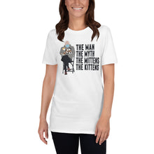 Load image into Gallery viewer, Bernie Sanders Sitting Chair Meme With Cats Man Myth Mittens Kittens - Bernie Inauguration Mittens Bernie Shirt Bernie Meme Shirt Unisex
