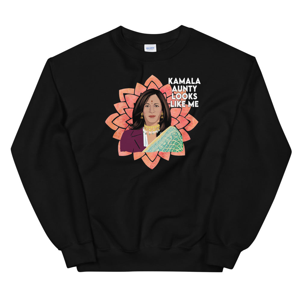 Kamala Aunty Sweatshirt - Kamala Looks Like - Vice President Kamala Harris Sweatshirt - Kamala Sweatshirt - Proud Woman Sweatshirt Gift