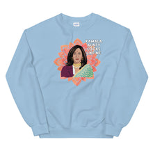 Load image into Gallery viewer, Kamala Aunty Sweatshirt - Kamala Looks Like - Vice President Kamala Harris Sweatshirt - Kamala Sweatshirt - Proud Woman Sweatshirt Gift
