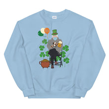 Load image into Gallery viewer, Funny St. Patrick&#39;s Day Shirt featuring Bernie Sanders Mittens Meme Shirt - Bernie Shirt - Bernie St Patrick&#39;s Day Irish Unisex Sweatshirt

