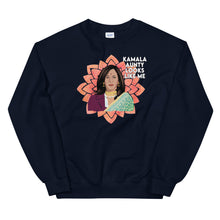 Load image into Gallery viewer, Kamala Aunty Sweatshirt - Kamala Looks Like - Vice President Kamala Harris Sweatshirt - Kamala Sweatshirt - Proud Woman Sweatshirt Gift
