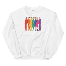 Load image into Gallery viewer, BTS Sweatshirt - BTS Minimal Art Sweatshirt - Boys Rainbow BTS - Army Namjoon Jin Yoongi Hobi Jimin Taehyung Jungkook Unisex Sweatshirt
