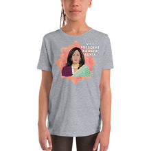 Load image into Gallery viewer, Vice President Kamala Aunty Youth Tshirt - Kamala - Kamala Harris - Kamala Sari South Asian - Aunty VP Kamala - Kamala Youth Unisex Shirt
